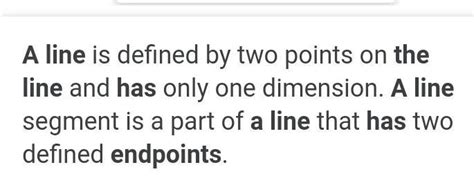 A Line has how many end points? - Brainly.in