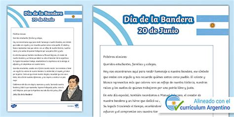 Palabras alusivas: Día de la Bandera - Twinkl