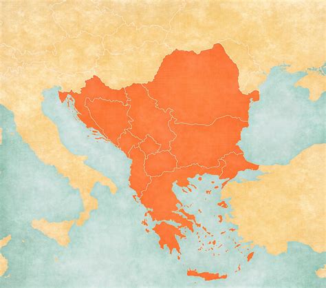Balkan Peninsula On World Map Balkans | Britannica.com