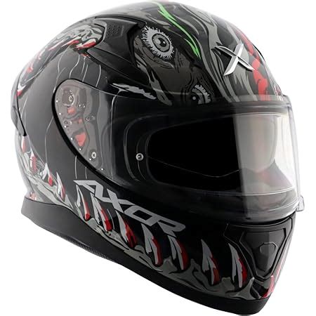 Axor Apex Hunter D/V Dull Black Red Helmet-M : Amazon.in: Car & Motorbike