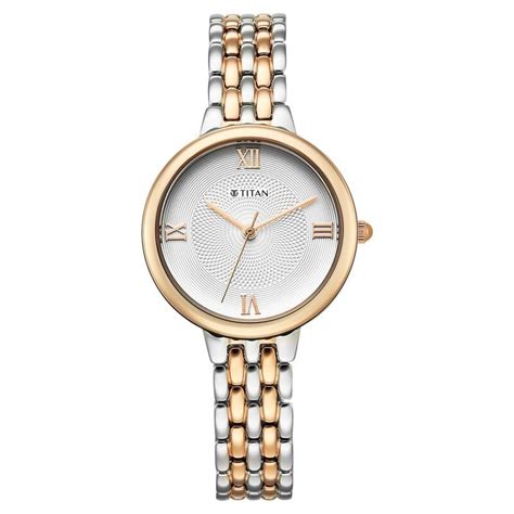 Buy Online Titan Eminence Quartz Analog White Dial Two Toned Strap ...