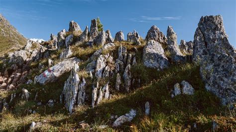 Wallpaper rocks, slope, grass, nature, mountain hd, picture, image