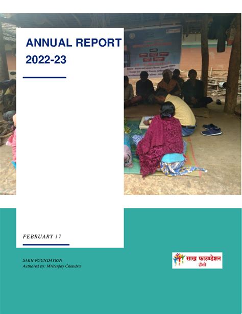 Annual Report 2021-22: Sakh Foundation Initiatives and Impact - Studocu