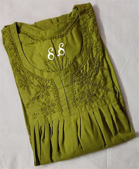GARIMA , NON TRANSPARENT CHIKANKARI COTTON NIGHTY FOR WOMEN -MADH001CN ...