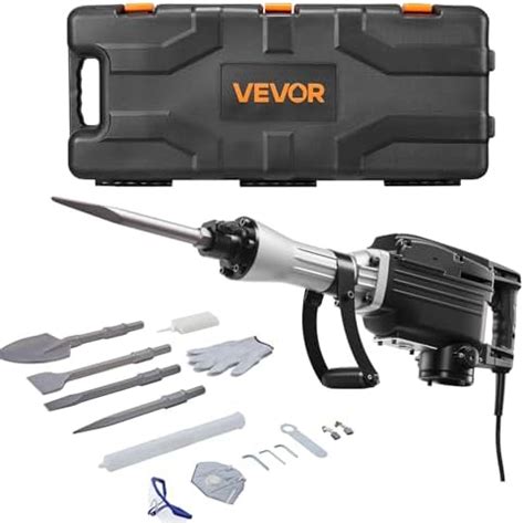 VEVOR Demolition Jack Hammer, 2800 W Powerful Electric Jackhammer, 1200 ...