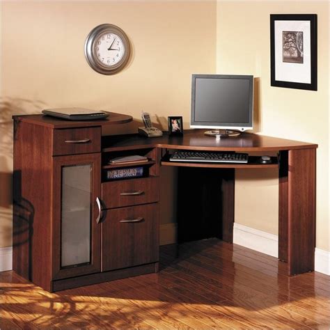 Image result for Corner Computer Desk with Drawers