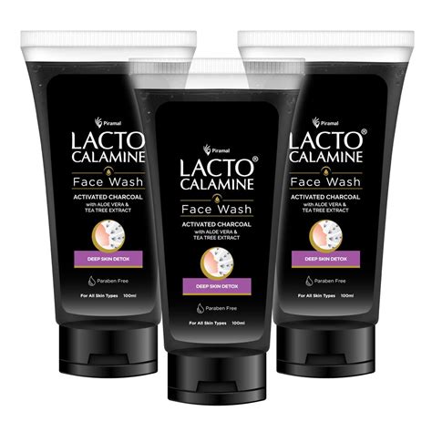 Buy Lacto Calamine Activated Charcoal Face Wash with Aloe Vera & Tea ...