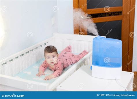Using Humidifier for Newborn Child Comfort Breathing, Ultrasonic Device ...