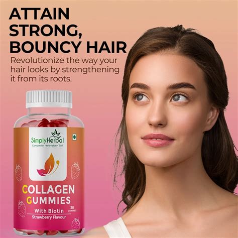 Simply Herbal Skin Collagen Gummies - Strawberry Flavor