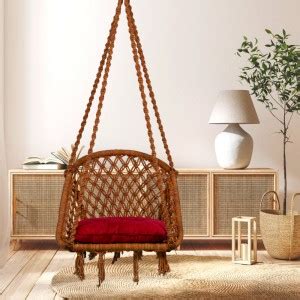 Patiofy D Shape Swing for Adults & Kids, Jhula Indoor, Wooden Swing ...