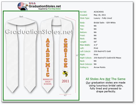 Image result for DIY Graduation Stole Pattern