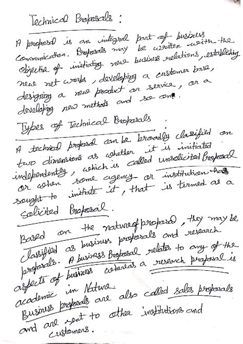 Technical Proposals: Types and Classifications Explained - Studocu