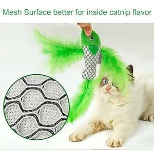 Buy Catnip Toys for Cats Kitty Fish Shape Interactive Frenzy Catnip ...