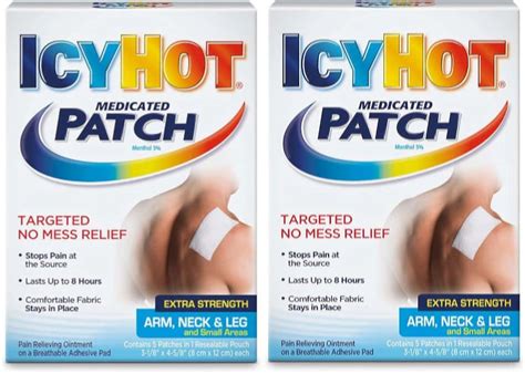 ICY HOT Extra Strength Medicated Patches, Pain Relief Pads for Arm ...