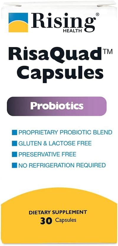 Rising Pharma - Risaquad 230mg - Probiotic Dietary Supplement Capsules