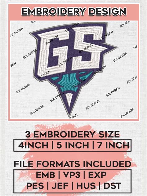 NBA GS Swarm Team Basketball Logo Embroidery Designs, NBA G League Team ...