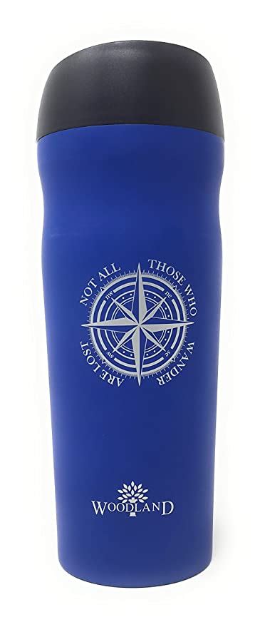 Woodland Blue Stainless Steel Water Bottle 450ml : Amazon.in: Home ...