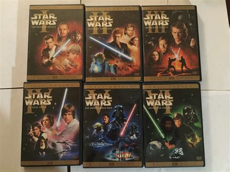 Star Wars Dvd Collection alle 6 Dvds 1-6 Trilogy and Prequel Trilogy ...