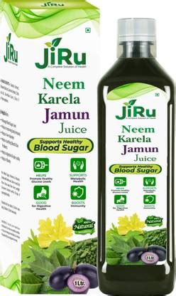 JiRu Neem Karela Jamun Juice for Diabetes | Ayurvedic Diabetic Care ...