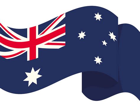 australian flag waving 24096055 PNG