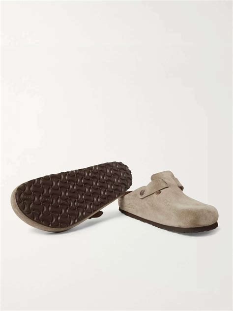 BIRKENSTOCK Boston Suede Clogs for Men | MR PORTER