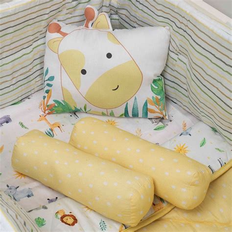 Organic Pillow & Bolsters- Giraffe – Popup Kids