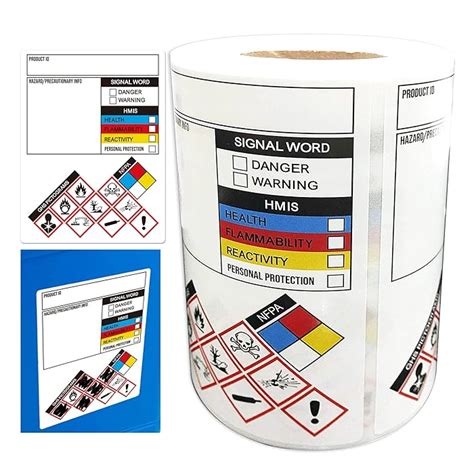 Buy GHS Stickers SDS OSHA Labels for Chemical Safety Data Write-in 3 x ...