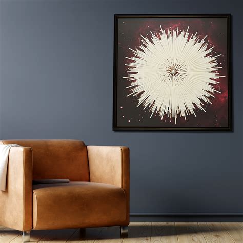 Shop Whispering Floral Shadow Box in Red | Dekor Company