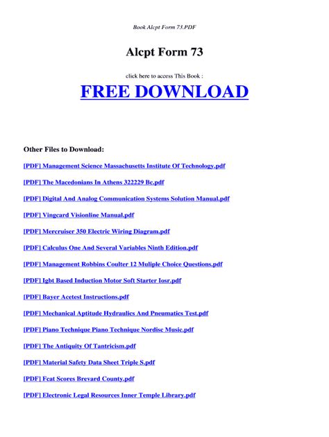 Alcpt 73 - Fill Online, Printable, Fillable, Blank | pdfFiller