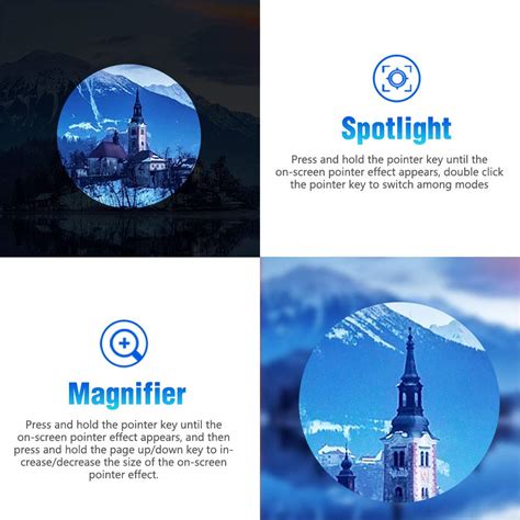 NORWII N95 Pro Spotlight Presentation Remote Rechargeable, Digital ...