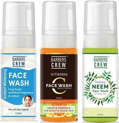 Barbers Crew Whitening & Vitamin-C & Neem For Skin Glowing. Radiant ...