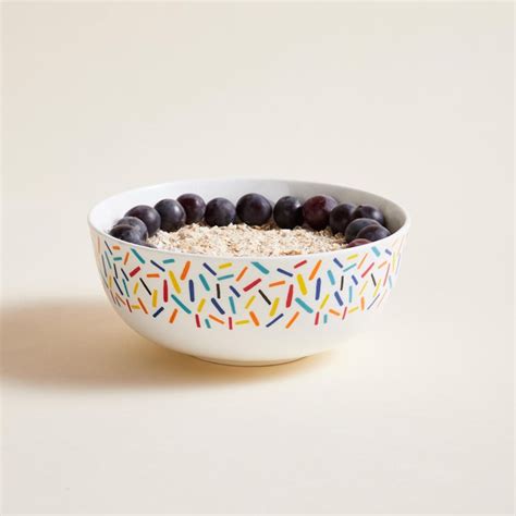 Buy Pop Geometric Multicolour Bone China Cereal Bowl - 360ml from Home ...