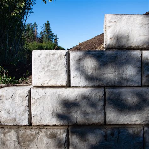 Large Concrete Block Retaining Wall