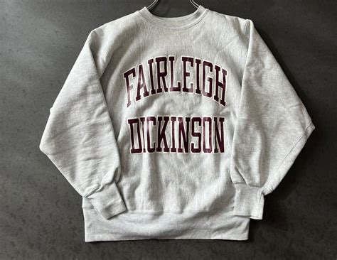 80s Champion Reverse Weave "Fairleigh Dickinson" スウェット | ACROSS THE RIVER