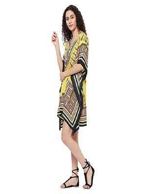 Buy Ukal Women's Print Short Kaftan Dresses, XS-5XL Regular to Plus ...