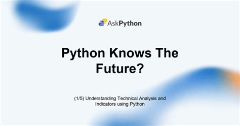 Technical Analysis Python 的图像结果