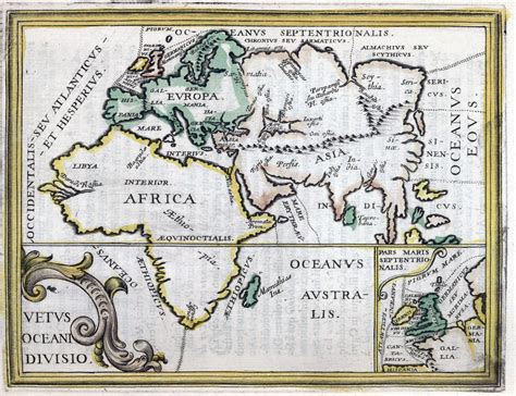 1648 map of Afro-Eurasia (The Old World) in ancient times | Vintage ...