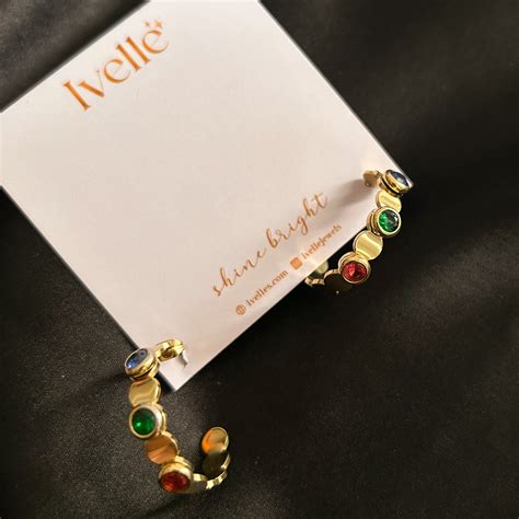 Zoe Stone Hoop Earrings – Ivelle