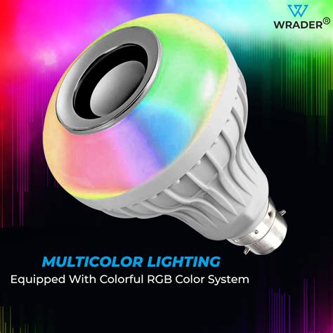 Remote Controlled Bluetooth Music Speaker Bulb For Home, Party Disco B ...