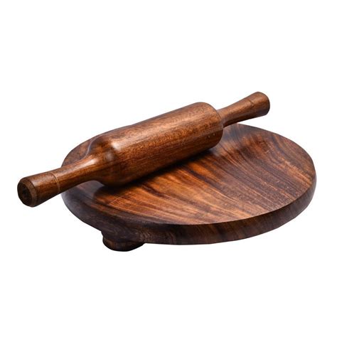 Buy Keon Furniture Sheesham Wood Rolling Pin and Board Set/Chakla Belan ...