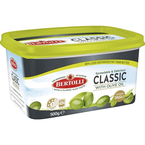Bertolli Classic Olive Oil Spread Margarine Classic 500g | Woolworths