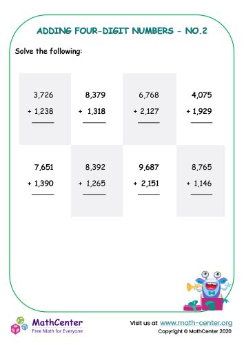 Image result for How to Add Four-Digit Numbers