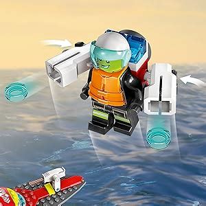 LEGO City Fire Rescue Boat 60373 Building Toy Set; Gift for Kids Aged 5 ...