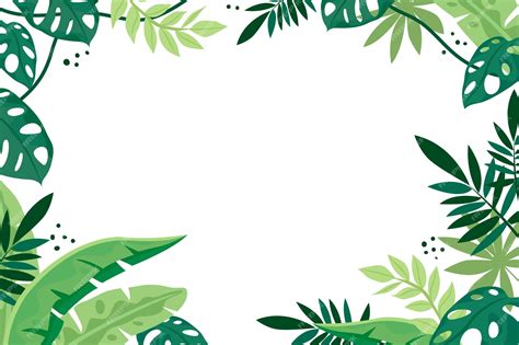 Jungle Leaves Clip Art Border at Lara Boxer blog