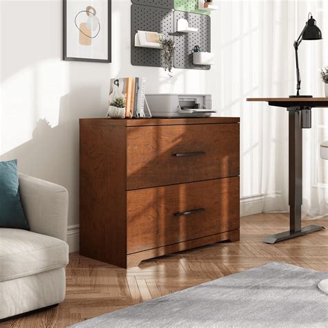 Buy DEVAISE 2 Drawer Wood Lateral File Cabinet with Anti-tilt Mechanism ...