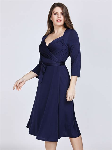 long dress with sleeves plus size
