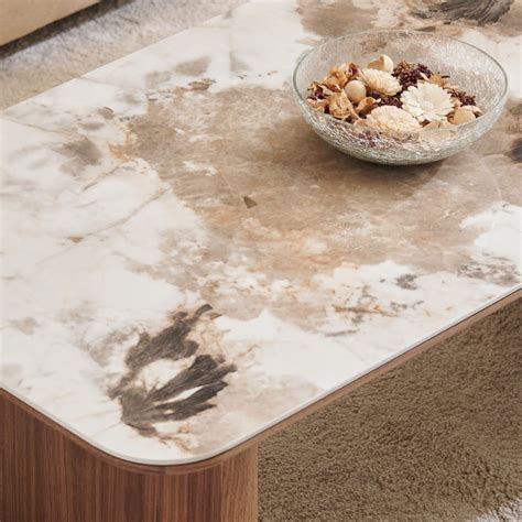 Buy Regent Ceramic Top Coffee Table - Beige from Home Centre at just ...