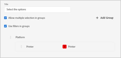 Configure output presets for conditional content