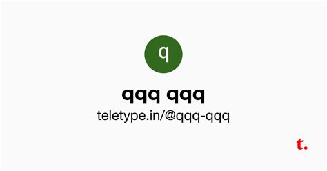 qqq qqq — Teletype