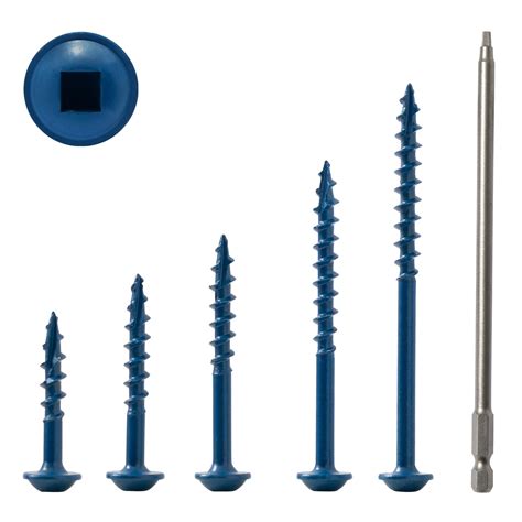 LIONMAX Pocket Hole Screws Assortment Kit, 400 PCS in 5 Sizes, 8 x 1 ...